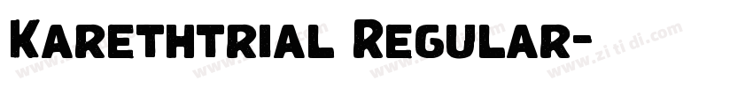 Karethtrial Regular字体转换